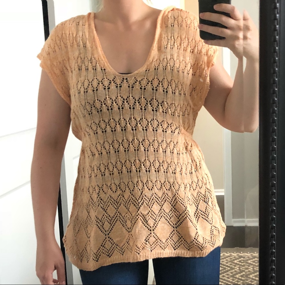 Anthropologie Knit Sleeveless Sweater with Hood